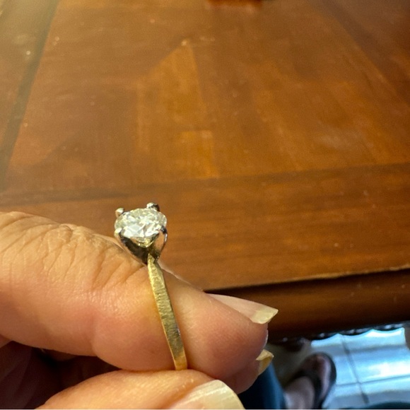 🌹14K gold 1.1 carat moissanite diamond ring - Picture 6 of 16